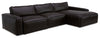 Sedona 3-Piece Genuine Leather Right-Facing Modular Sectional - Chocolate | Sofa sectionnel modulaire de droite Sedona 3 pièces en cuir véritable - chocolat