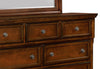 Chelsea 5pc Bedroom Set with Storage Bed, Dresser & Mirror, Cherry Brown - Queen Size | Ensemble de chambre à coucher Chelsea 5 pièces avec lit de rangement, commode et miroir, brun cerisier - format grand lit