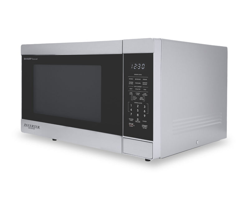 Sharp 1.6 Cu. Ft. Carousel® Countertop Microwave with Inverter Technology - Stainless Steel - SMC1664KSC