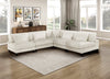 Lounge 5-Piece Chenille Armless Modular Sectional – Beige | Sofa sectionnel modulaire sans accoudoirs Lounge 5 pièces en chenille - beige