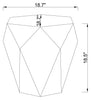 Dawson 19” Modern End Table - Black | Table de bout moderne Dawson de 19 po - noire
