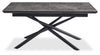 Tavo 7pc Dining Set with Table & Chairs, 63-79"W Extension, Metal - Grey & Black | Ensemble de salle à manger Tavo 7 pièces en métal avec table, rallonge de 63 po à 79 po (L) et chaises - gris et noir