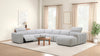 Presidio 6-Piece Right-Facing Power Reclining Sectional – Powder | Sofa sectionnel de droite à inclinaison électrique Presidio 6 pièces - poudre