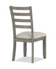 Cove Dining Chair with Cushion Fabric Seat, Ladder-Back – Grey | Chaise de salle à manger Cove avec siège rembourré en tissu et dossier en échelle - grise