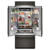 KitchenAid 36" 20.8 Cu. Ft. French Door Bottom Mount Refrigerator - Black Ore - KBFN536SBE | Réfrigérateur KitchenAid de 20,8 pi3 et de 36 po à portes françaises à congélateur inférieur - minerai noir - KBFN536SBE