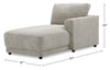 Voyage Modular Fabric Right-Facing Chaise with Removable Back Cushions – Beige | Fauteuil modulaire de droite Voyage en tissu avec coussins de dossier amovibles - beige