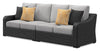 Jasper Patio Right and Left Facing Loveseats - Black | Causeuses de droite et de gauche Jasper pour la terrasse - noir