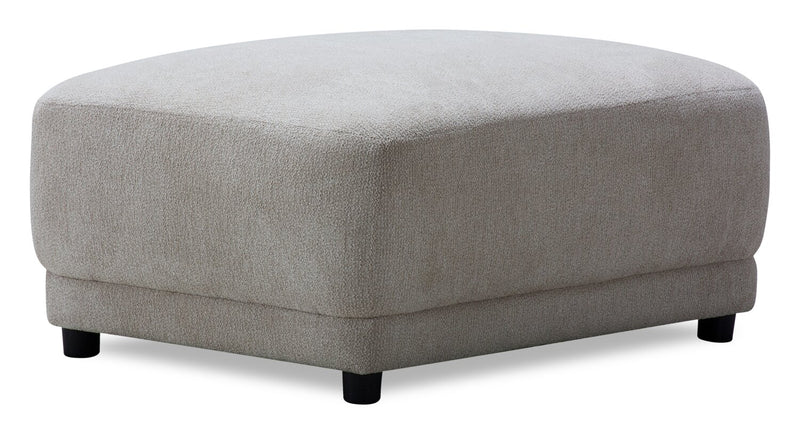 Voyage Fabric Ottoman – Beige