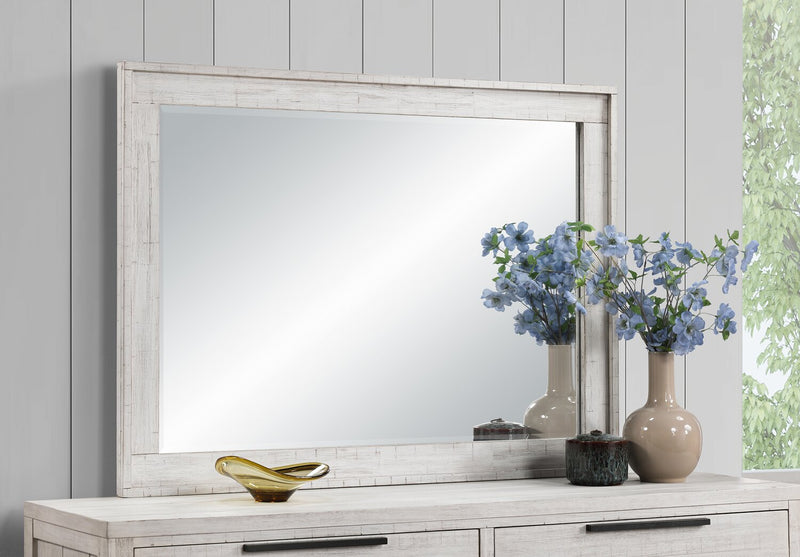 Haven Bedroom Dresser Mirror - White