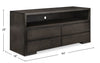 Zelda 64" TV Stand with Storage and Cable Management – Warm Mocha | Meuble pour téléviseur Zelda de 64 po avec rangement et système de gestion des câbles - moka chaud | ZEL68TVS