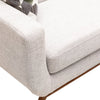 Kort & Co. Freeman 80” Linen-Look Fabric Condo Size Sofa with Wood Legs - Dove White | Sofa Freeman de Kort & Co. de 80 po de format condo en tissu d’apparence lin avec base et pattes en bois - blanc colombe