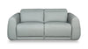 Gianna 76\" Genuine Leather Power Reclining Sofa with Power Headrests and USB Ports - Spa Blue