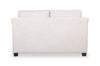 Mallie 60" Chenille Fabric Loveseat with Rolled Arms and Wood Legs - Shell White | Causeuse Mallie de 60 po en tissu de chenille avec accoudoirs enroulés et pattes en bois - blanc coquillage