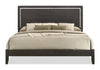 Sable Panel Bed with Headboard & Frame, Dark Grey - King Size | Lit à panneaux Sable gris foncé avec tête de lit et cadre de lit - format très grand lit
