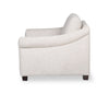 Mallie 36" Chenille Fabric Chair with Rolled Arms and Wood Legs - Shell White | Fauteuil Mallie de 36 po en tissu de chenille avec accoudoirs enroulés et pattes en bois - blanc coquillage