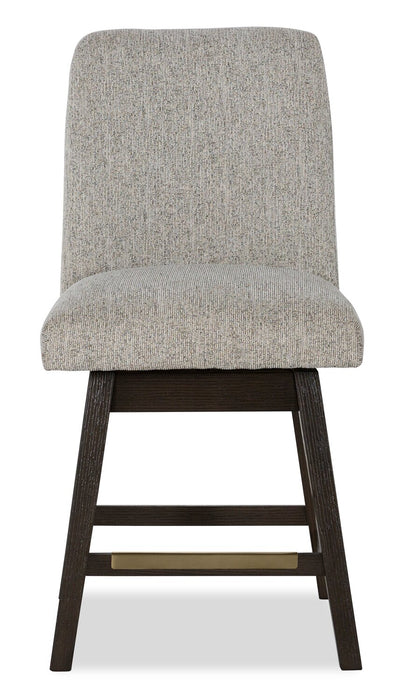 Metro Counter Height Chair with Polyester Fabric, 24\"H - Beige & Brown