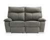 Matteo 64" Genuine Leather Power Reclining Loveseat - Aviarah Grey | Causeuse à inclinaison électrique Matteo de 64 po en cuir véritable - gris Aviarah