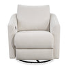 Cindy Crawford Home Aspen 33.5" Fabric Swivel Power Reclining Chair with Power Footrest - Alabaster | Fauteuil pivotant à inclinaison électrique Aspen de Cindy Crawford Home de 33,5 po en tissu avec repose-pieds électrique - albâtre