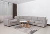 Vault 7-Piece Sectional with Five Storage Chairs and Storage USB Console - Grey | Sofa sectionnel Vault 7 pièces avec 5 fauteuils de rangement et console de rangement avec USB - gris