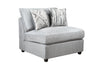 Scott Living Evolve Modular 4-Piece Linen-Look Fabric Sectional with Feather Down Cushions - Grey | Sofa sectionnel modulaire Evolve de Scott Living 4 pièces en tissu d’apparence lin avec coussins en duvet et plumes - gris