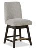 Metro Counter Height 7pc Dining Set with Table & 6 Chairs, Built-in Wine Rack, 66"W - Brown/Beige | Ensemble de salle à manger Metro 7 pièces de hauteur comptoir avec table de 66 po (L), 6 chaises et support à vin intégré - brun et beige