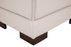 Citadel 3-Piece Left-Facing Top-Grain Genuine Leather Sectional with Wood Legs - Frost White | Sofa sectionnel de gauche Citadel 3 pièces en cuir véritable de qualité supérieure avec pattes en bois - blanc givré