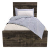 Riley 6pc Bedroom Set with Panel Bed, Dresser, Mirror & Nightstand, Made in Canada, Grey - Twin Size | Ensemble de chambre à coucher Riley 6 pièces avec lit à panneaux, commode, miroir et table de nuit, fabriqué au Canada, gris - format lit simple