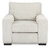 Willow 40" Light Grey Fabric Chair with Track Arms and Reversible Seat and Back Cushions | Fauteuil Willow de 40 po en tissu gris clair avec accoudoirs rectilignes et coussins de siège et de dossier réversibles | WIL2GYCH