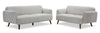 Sadie 63" Fabric Loveseat with Rubberwood Legs – Sand | Causeuse Sadie de 63 po en tissu avec pattes en hévéa - sable