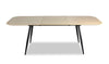 Joss Dining Table with 65-83"W Butterfly Extension, Metal - Natural | Table de salle à manger Joss de 65 po à 83 po (L) avec rallonge papillon, en métal - naturelle