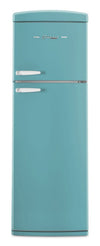Unique Classic Retro 24\" 11 Cu Ft. Top Freezer Refrigerator – Ocean Mist Turquoise - UNQ-310L T TM