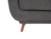 Cosmo 34" Fabric Chair with Tufted Back Cushion - Charcoal | Fauteuil Cosmo de 34 po en tissu avec coussin de dossier capitonné - anthracite