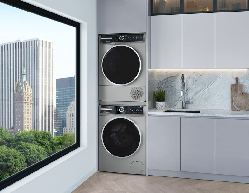 Bosch 800 Series 2.4 Cu. Ft. Front-Load Washer and 4 Cu. Ft. Heat Pump Dryer 