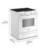 Whirlpool 30" 5.0 Cu. Ft. Smart Gas Range with Air Cooking - White - WSGS4530TZ | Cuisinière à gaz intelligente Whirlpool de 30 po, 5,0 pi³ avec cuisson à air - blanc - WSGS4530TZ
