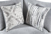 Scott Living Evolve Modular 4-Piece Linen-Look Fabric Sectional with Feather Down Cushions - Grey | Sofa sectionnel modulaire Evolve de Scott Living 4 pièces en tissu d’apparence lin avec coussins en duvet et plumes - gris