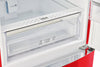 Classic Retro by Unique 24" 12 Cu. Ft. Bottom-Freezer Refrigerator - Candy Apple Red - UGP-340L AC R | Réfrigérateur Classic Rétro par Unique de 24 po et de 12 pi3 à congélateur inférieur - pomme rouge bonbon - UGP-340L AC R | UGP340LR