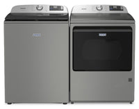 Maytag 6.0 Cu. Ft. Smart Top-Load Washer and 7.4 Cu. Ft. Gas Dryer – Radiant Silver  