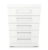 Riley Bedroom Chest of Drawers, 5-Drawer, 31"W x 46"H, Made in Canada - White | Commode verticale de chambre à coucher Riley de 31 po (L) x 46 po (H) à 5 tiroirs, fabriquée au Canada - blanche