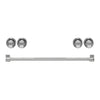 Thor Kitchen Handle and Knob Set for 30” Range in Stainless Steel - CKA-RG30-SS | Ensemble de poignées et de boutons Thor Kitchen en acier inoxydable pour cuisinière de 30 po - CKA-RG30-SS | RG30KSSS
