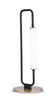 Oxford 20" Matte Black and Brass LED Table Lamp | Lampe de table à DEL Oxford de 20 po noir mat et laiton