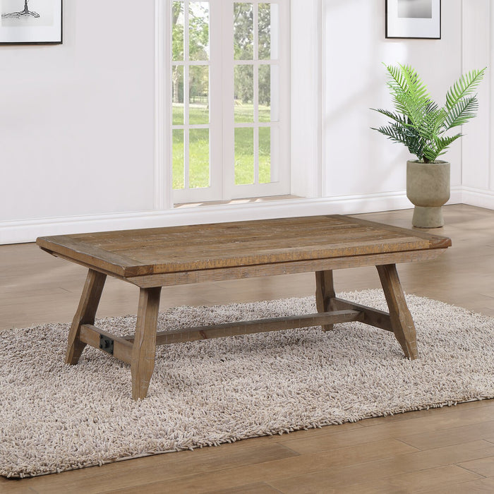 Cedar 48\" Rustic Coffee Table - Brown