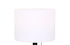 Solana 11” Modern Metal Acrylic Portable Indoor/Outdoor Table Lamp with USB Port - Black | Lampe de table pour l’intérieur et pour l’extérieur moderne portable Solana de 11 po en métal et en acrylique avec port USB - noire