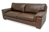 Classico 90" Genuine Leather Sofa with Wood Legs – Tobacco | Sofa Classico de 90 po en cuir véritable avec pattes en bois - tabac