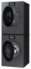 Samsung Bespoke 6.1 Cu. Ft. Front Load Washer and 7.6 Cu. Ft. Electric Dryer – Dark Steel | Laveuse à chargement frontal de 6,1 pi³ et sécheuse électrique de 7,6 pi³ de Samsung Bespoke -acier foncé