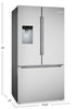Bosch 36'' 21.6 Cu. Ft French Door Refrigerator – Fingerprint Resistant Stainless Steel - B36CD10ENS | Réfrigérateur Bosch de 36 po et de 21,6 pi3 à portes françaises - acier inoxydable résistant aux traces de doigts - B36CD10ENS