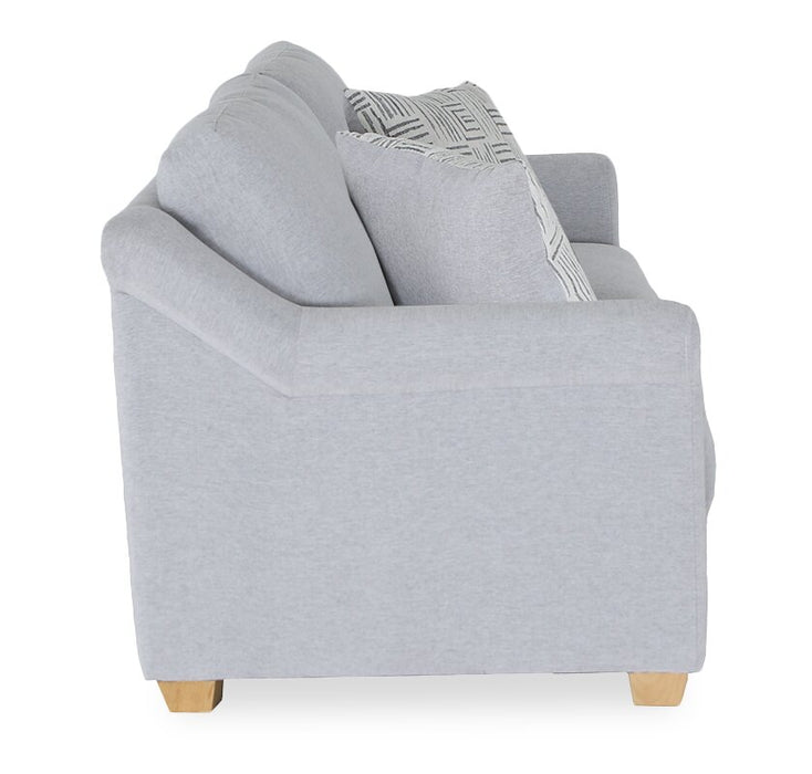 Finesse 81\" Contemporary Chenille Fabric Sofa - Rain