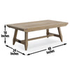 Cedar 48" Rustic Coffee Table - Brown | Table à café rustique Cedar de 48 po - Brun