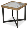 Marina 25” Contemporary End Table with Stone Tile - Natural | Table de bout contemporaine Marina de 25 po avec carreau en pierre - naturelle