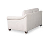 Mallie 60" Chenille Fabric Loveseat with Rolled Arms and Wood Legs - Shell White | Causeuse Mallie de 60 po en tissu de chenille avec accoudoirs enroulés et pattes en bois - blanc coquillage
