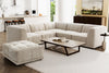 Kort & Co. Oaklyn Modular 5-Piece Fabric Sectional with Tufted Seat Cushions - Beige | Sofa sectionnel modulaire Oaklyn Kort & Co. 5 pièces en tissu avec coussins de siège capitonnés - beige